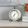 6.25" X 2" X 8" Green Table Top Clock