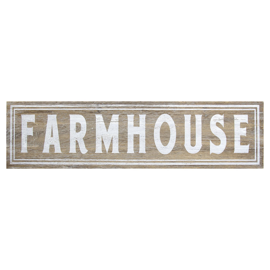 30" x 1.5" X 8" Natural Wood Farmhouse Wall Art