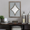 18" X 1" X 24" Galvanized Rustic And Charming Wall Mirror