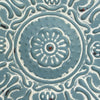 13" X 0.5" X 13" Small Blue Medallion Wall Decor