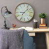 18.25" X 2" X 18.25" Copper Marble Wall Clock