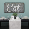 31.5" X 0.79" X 15.75" Multi-color Retro Eat Wall Decor