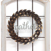 24.02" X 1.97" X 17.72" Multi-color Decorative Window and Wreath Wall Decor