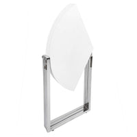 35.5" X 35.5" X 29.5" Radiant White Circular Folding Table