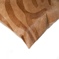 12'' X 20" X 5''  Stunning Natural Torino Kobe Cowhide Pillow