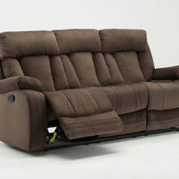 40" Modern Brown Fabric Sofa