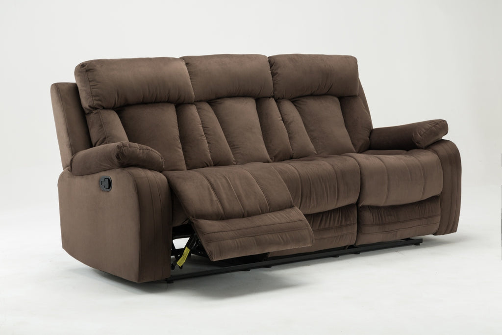 40" Modern Brown Fabric Sofa