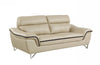 36" Charming Beige Leather Sofa