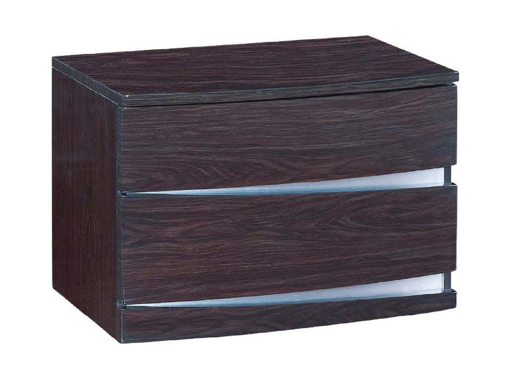 16.5" Exquisite Wenge High Gloss Nightstand