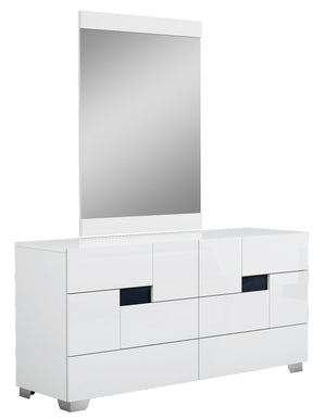 30" Superb White High Gloss Dresser'