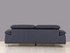 31" Fashionable Navy Leather Sofa