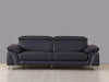 31" Fashionable Navy Leather Sofa