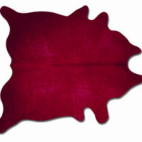 Geneva 6' X 7' Cowhide Rug - Burgundy