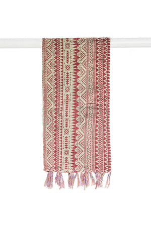 Kantha Cotton Scarf 18" X 72"