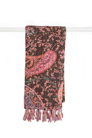 Kantha Cotton Scarf 18" X 72" - Wa-009A