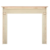 79.5" Modern Unfinished Wood Mantel Shelf