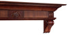 72" Graceful Distressed Rustic Cherry Wood Mantel Shelf