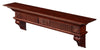 72" Graceful Distressed Rustic Cherry Wood Mantel Shelf