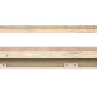 72" Contemporary Unfinished Wood Mantel Shelf