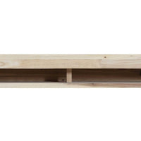 48" Contemporary Natural Wood Mantel Shelf