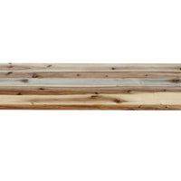 72" Contemporary Natural Wood Mantel Shelf