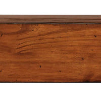 60" Modern Rustic Medium Distressed Pine Wood Mantel Shelf