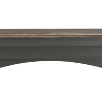 60" Modern Cottage Wood Mantel Shelf