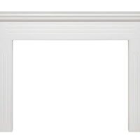 48" Elegant White MDF Mantel Shelf