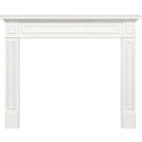 48" Sophisticated White MDF Mantel Shelf