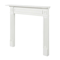 48" Sophisticated White MDF Mantel Shelf