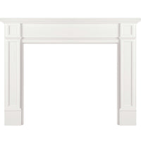 72" Graceful White MDF Mantel Shelf