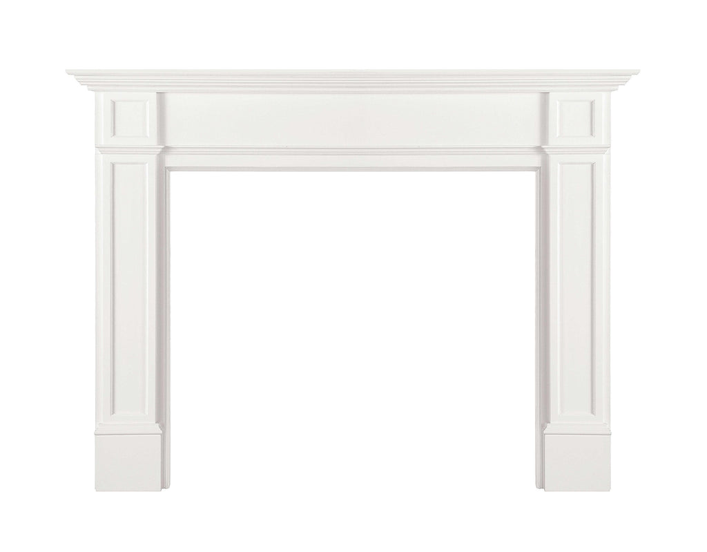 72" Graceful White MDF Mantel Shelf