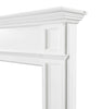 72" Graceful White MDF Mantel Shelf