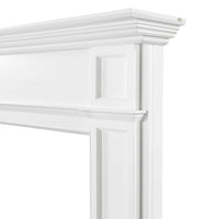 72" Graceful White MDF Mantel Shelf