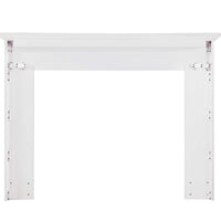 72" Graceful White MDF Mantel Shelf