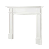 72" Graceful White MDF Mantel Shelf