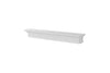 48" Classic Design White MDF Mantel Shelf