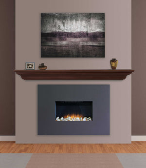 60" Modern Brown MDF Mantel Shelf