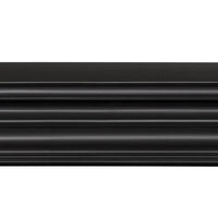 72" Modern Black MDF Mantel Shelf