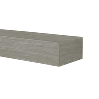 48" Non-Combustible Graywash Fiberglass and Cement Aggregate Mantel Shelf