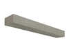 48" Non-Combustible Graywash Fiberglass and Cement Aggregate Mantel Shelf