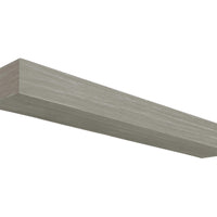 48" Non-Combustible Graywash Fiberglass and Cement Aggregate Mantel Shelf