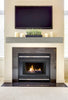 60" Non-Combustible Graywash Fiberglass and Cement Aggregate Mantel Shelf