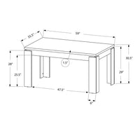 30.5" Particle Board, Hollow Core, Laminate, and MDF Dining Table