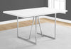 30" Particle Board, Hollow Core, MDF, and Chrome Metal Dining Table