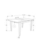 30" Cappuccino Solid Wood and MDF Dining Table with a Leaf