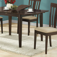 Two 38.25" Cappuccino MDF, Brown Microfiber, and Foam Dining Chairs