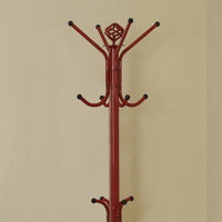 COAT RACK - 70"H - RED METAL