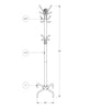 COAT RACK - 70"H - BLACK METAL