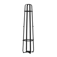 COAT RACK - 72"H - BLACK METAL WITH AN UMBRELLA HOLDER